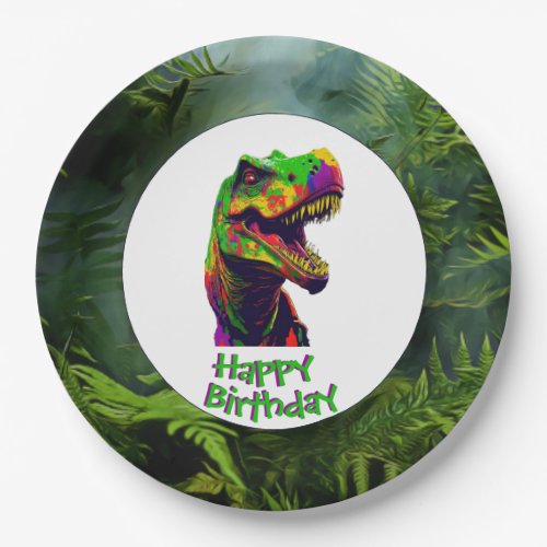 Dino Birthday Party Paper Plates