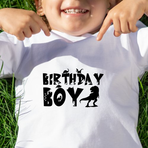 Dino Birthday Shirt for Toddlers