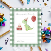 Dino birthday time capsule message