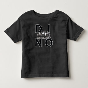 DINO - Black Toddler Fine Jersey T-Shirt
