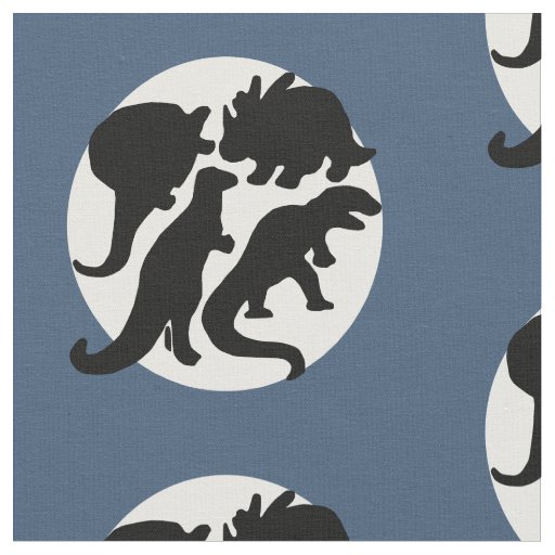 dino blue fabric