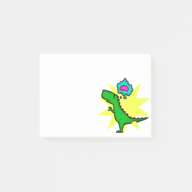 Dino Brain Post-It Notes (Front)