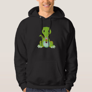 Dino Bubble Tea Lgbt Gay Pride Lgbt Flag Hoodie