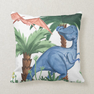 Dino Buddies I Throw Pillow