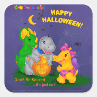 Dino-Buddies™ Stickers - Halloween Scene