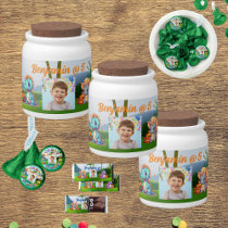 Dino Candy Jar with Custom Photo for Partys