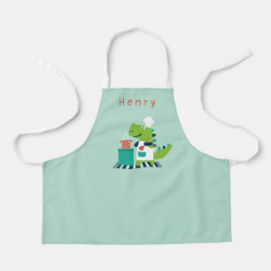 Dino Chef Apron With Name