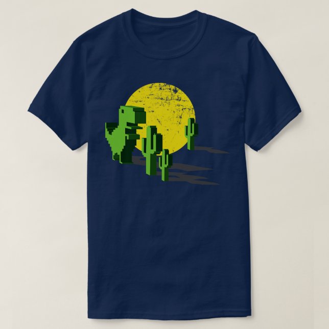 Dino chrome no internet connection T-Shirt (Design Front)