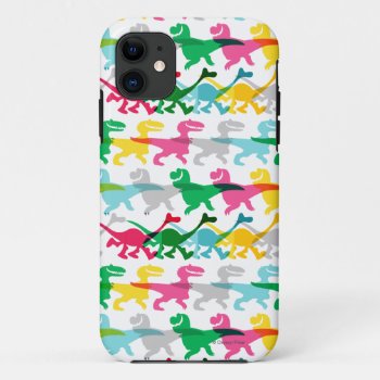 Dino Color Pattern Iphone 11 Case by gooddinosaur at Zazzle