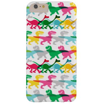 Dino Color Pattern Barely There Iphone 6 Plus Case by gooddinosaur at Zazzle