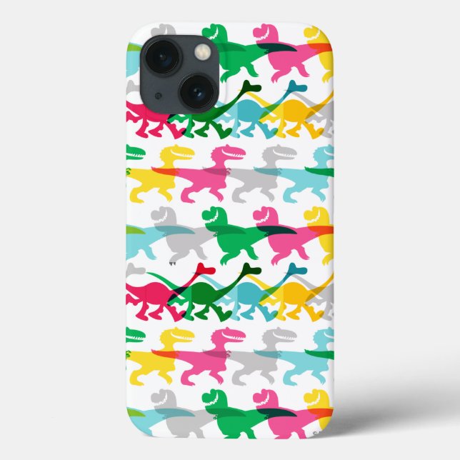 Dino Color Pattern Case-Mate iPhone Case (Back)