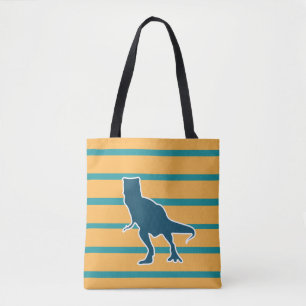 Dino colorful kids bag, jurassic dinosaur T-rex Tote Bag