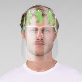 Dino Cute Dinosaur Cartoon Face Shield (Insitu)