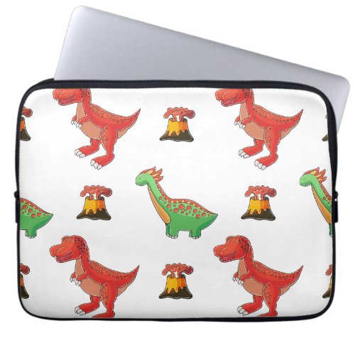 Dino cute pattern laptop sleeve