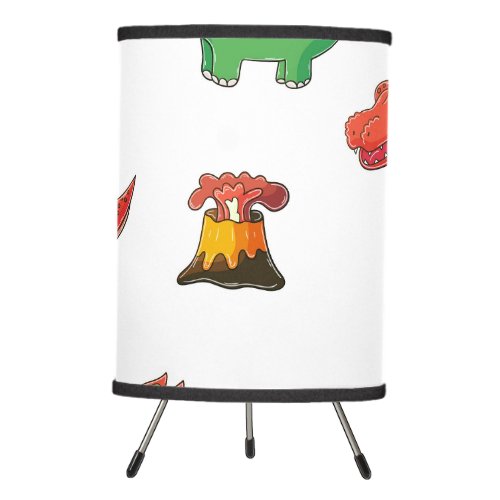 Dino cutte pattern tripod lamp