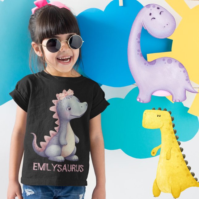 Dino Darling - Personalized Prehistoric Princess  T-Shirt (Creator Uploaded)