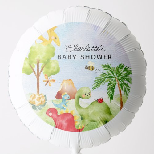 Dino Delight Baby Shower Balloon