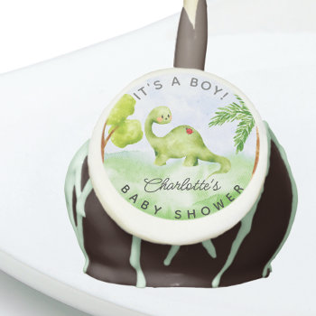 Dino Delight Baby Shower Cake Pops by invitationstop at Zazzle