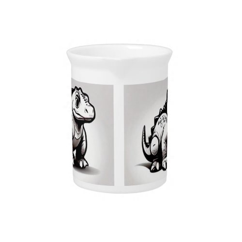 Dino Delight Porcelain Pitcher