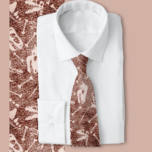 Dino Dig brown Neck Tie
