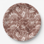 Dino Dig brown   Paper Plates