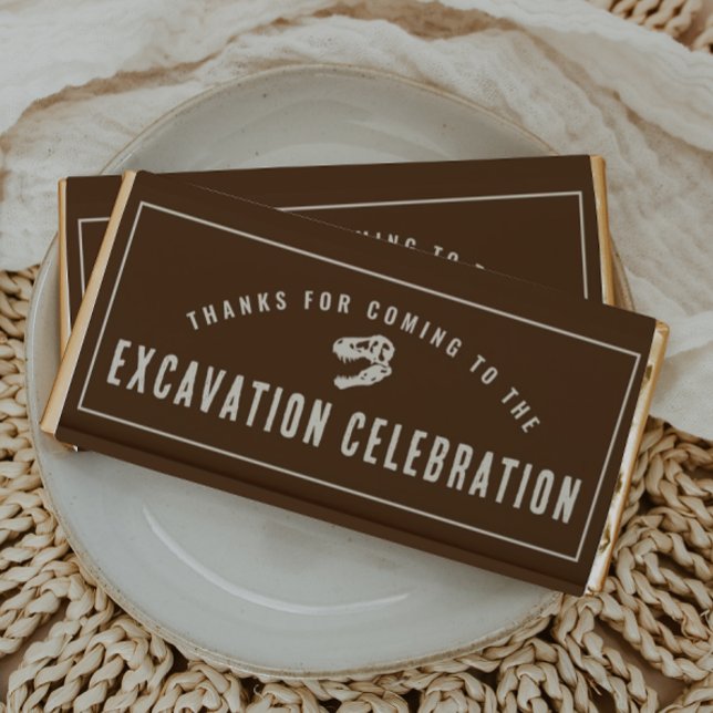 Dino Dig Excavation Celebration Birthday Hershey Bar Favors (Creator Uploaded)