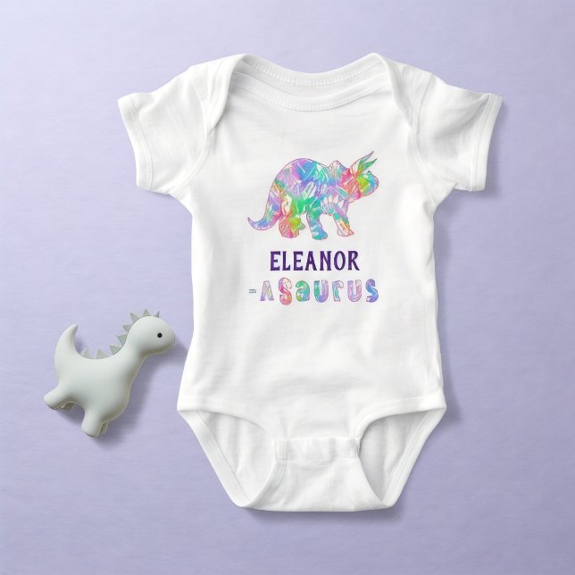 Dino Dig Rainbow  Baby Bodysuit (Creator Uploaded)