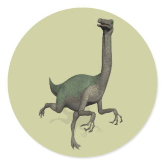 Dino Dinosaur Gallimimus Classic Round Sticker