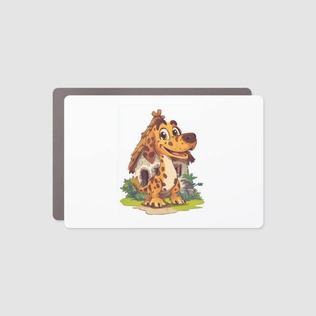 Dino Dog � Prehistoric Funny Pup Car Magnet (Front)
