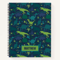 Dino Doodle Silhouettes Kids Dinosaur Notebook