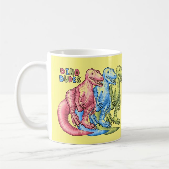 Dino Dudes Dinosaurs Mug (Left)