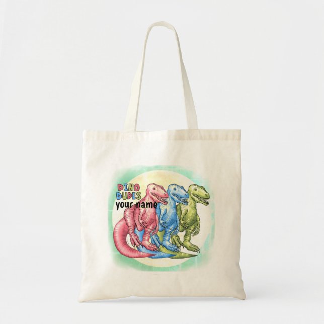 Dino Dudes Dinosaurs tote bag (Front)