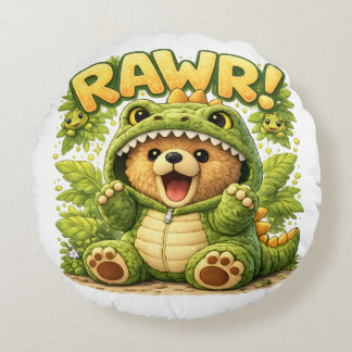 Dino Dylan Round Pillow