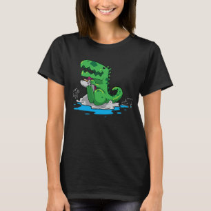 Dino Einhorn Pool Party summer design T-Shirt