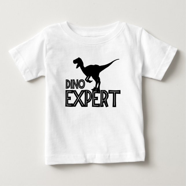 Dino Expert - Dinosaur Lovers Baby T-Shirt (Front)