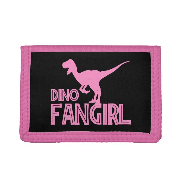 Dino Fangirl - Dinosaur Lover Trifold Wallet (Front)