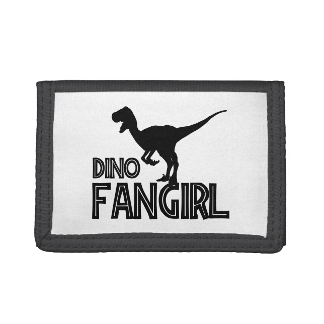 Dino Fangirl - Dinosaur Lover Trifold Wallet (Front)
