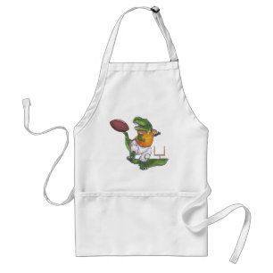 Dino Football Player Adult Apron