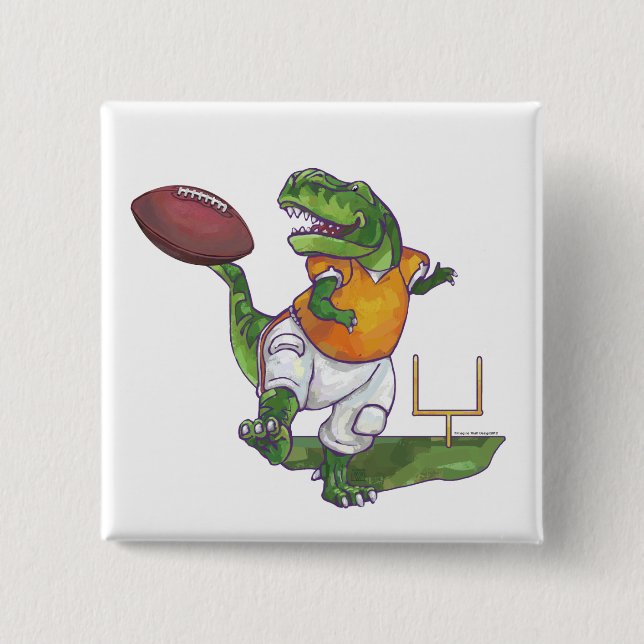 Dino Football Player Button (Front)