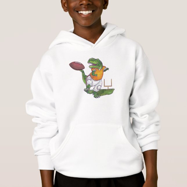 Dino Football Player Hoodie (Front)
