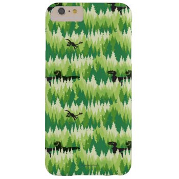 Dino Forest Pattern Barely There Iphone 6 Plus Case by gooddinosaur at Zazzle