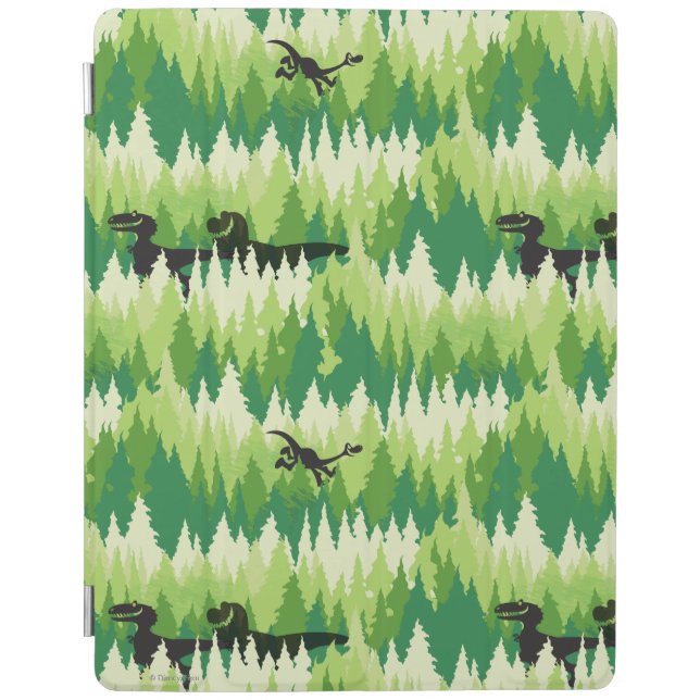 Dino Forest Pattern iPad Smart Cover (Front)