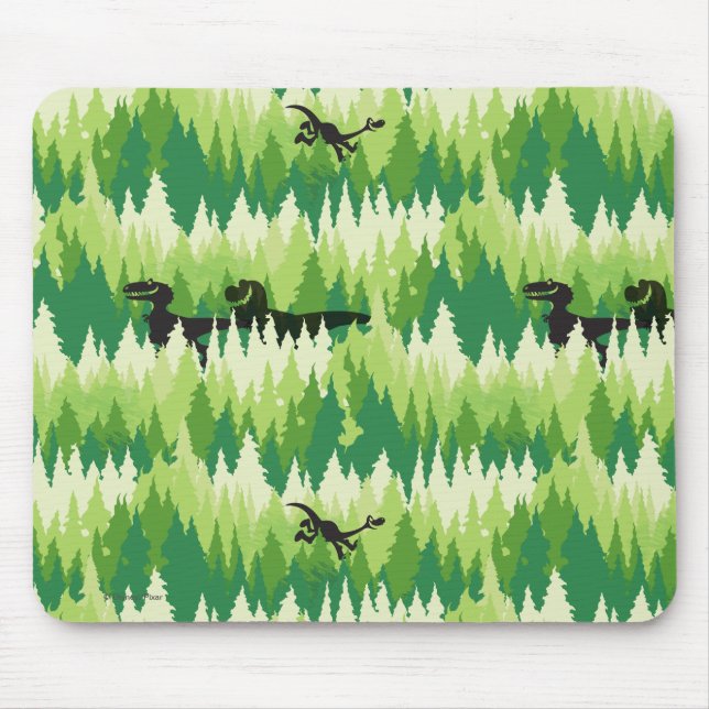 Dino Forest Pattern Mouse Pad (Front)