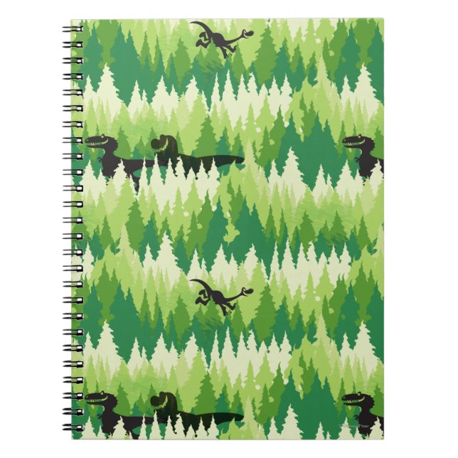 Dino Forest Pattern Notebook (Front)