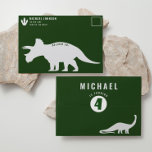 Dino Four Dinosaur 4th Birthday Invitation Envelope<br><div class="desc">We are always adding new designs weekly!</div>