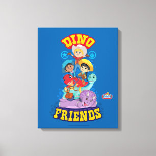 Dino Friends Dino Ranch Canvas Print