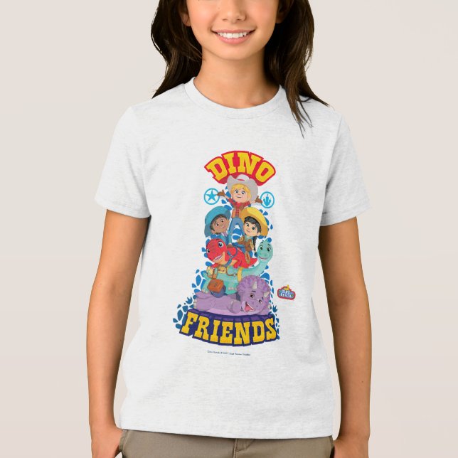 Dino Friends | Dino Ranch Tri-Blend Shirt (Front)