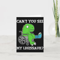 Dino Funny Get Well Broken Leg Gift Dinosaur With