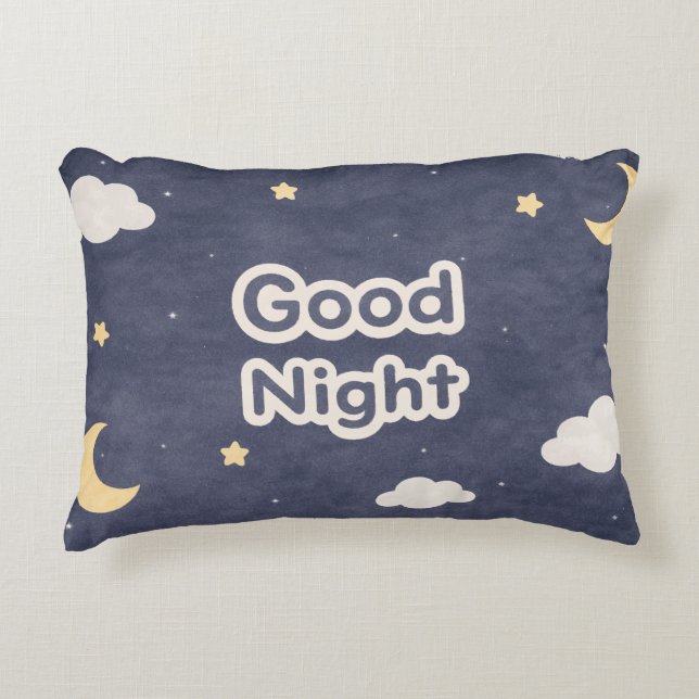 Dino Good Night Pillow (Front)