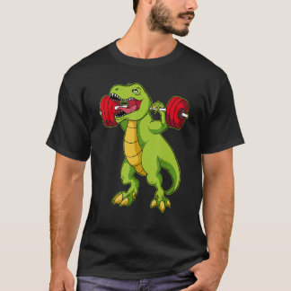 Dino Gym Workout Dinosaur Bodybuilding T-Shirt